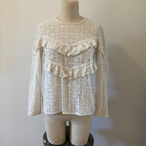 Sezane long sleeve blouse size 36